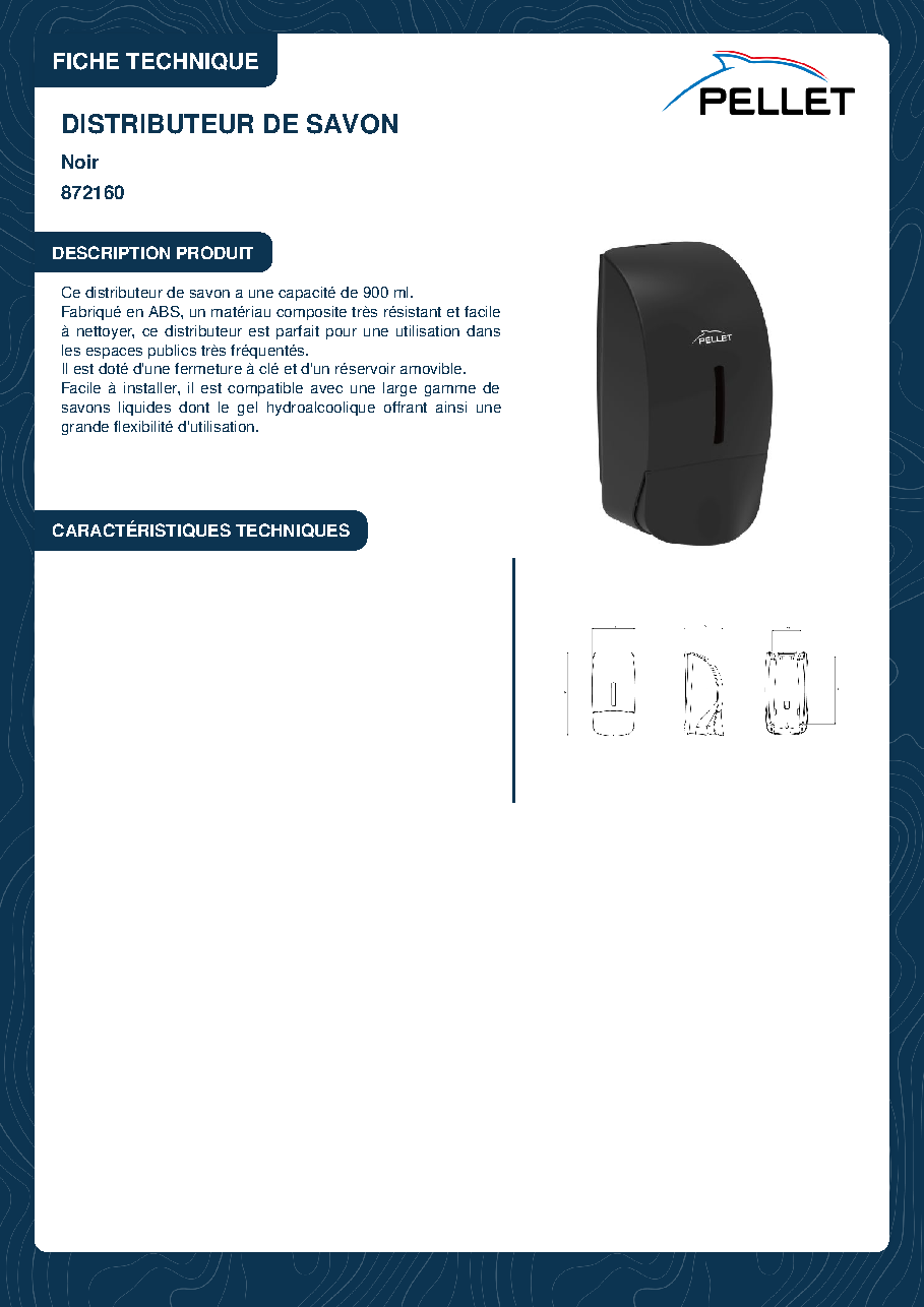 Fiche technique fournisseur