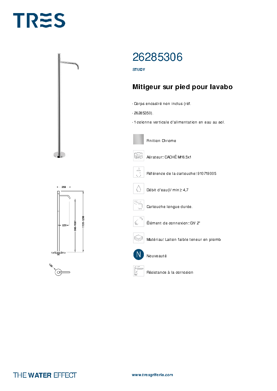 Fiche technique fournisseur