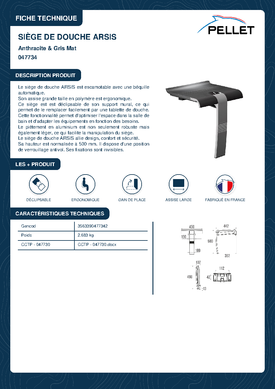 Fiche technique fournisseur