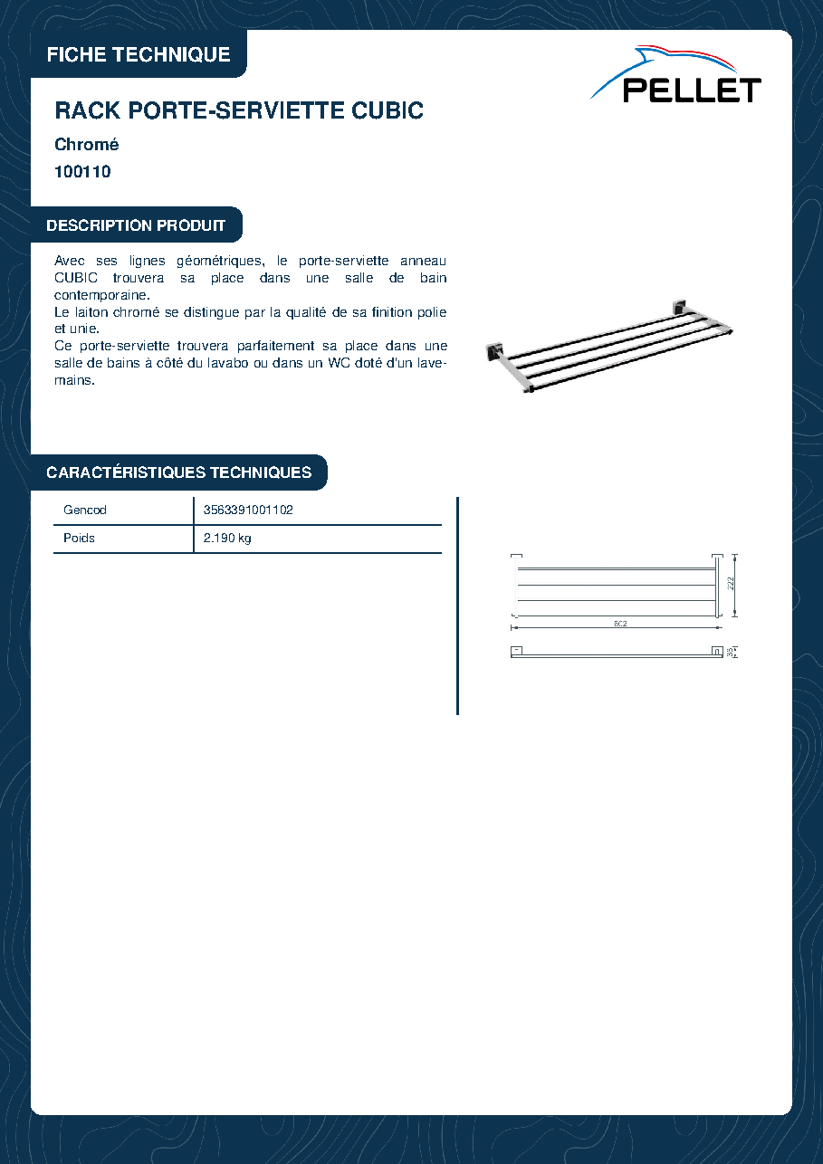 Fiche technique fournisseur