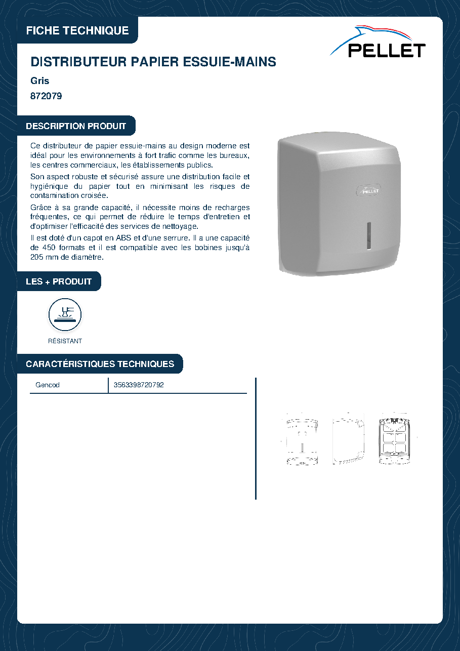 Fiche technique fournisseur