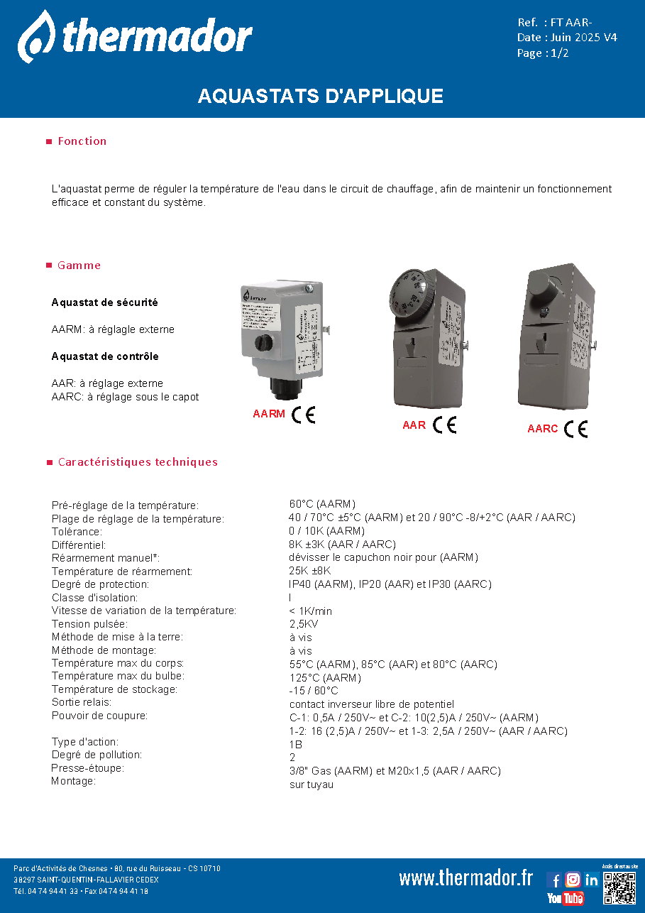 Fiche technique fournisseur