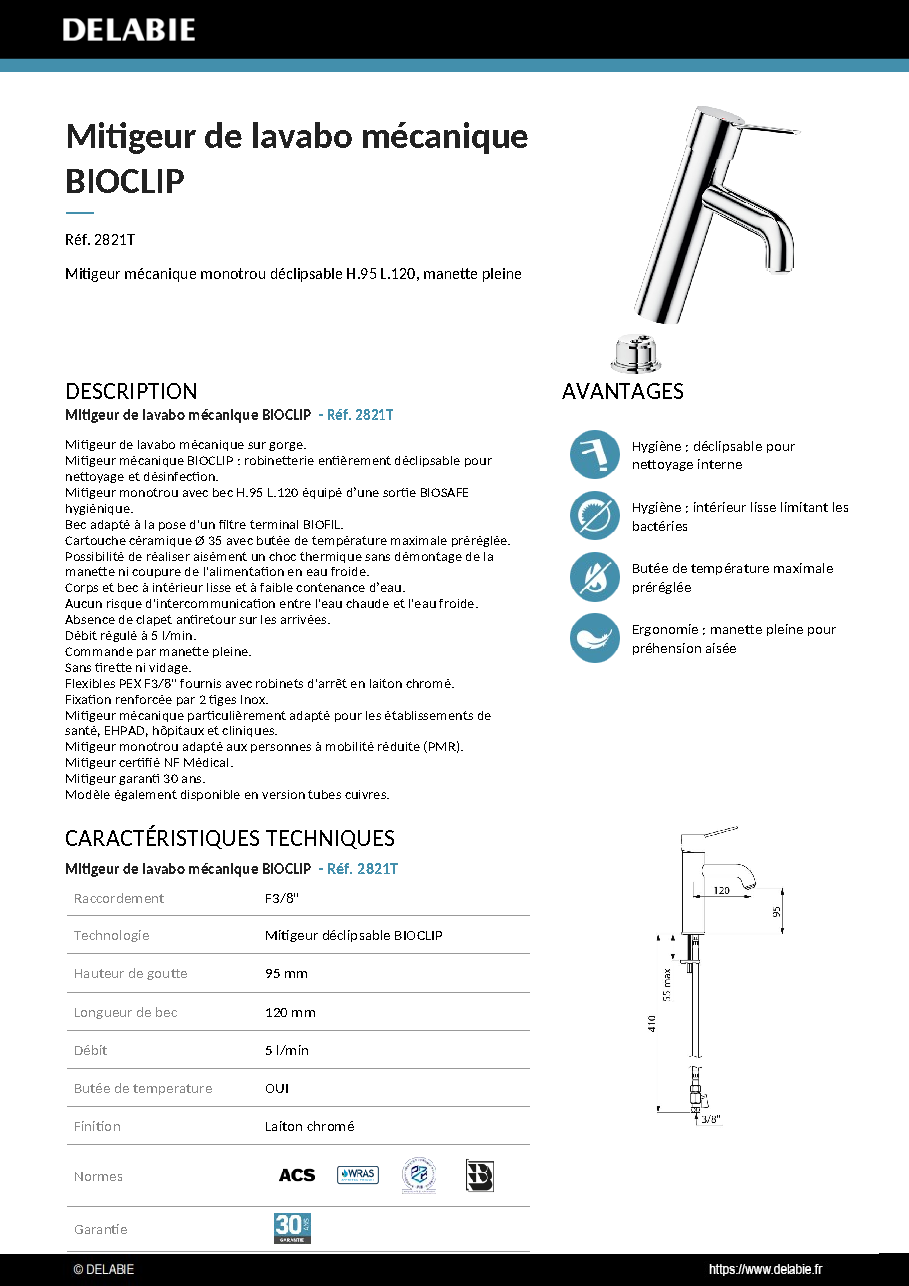 Fiche technique fournisseur