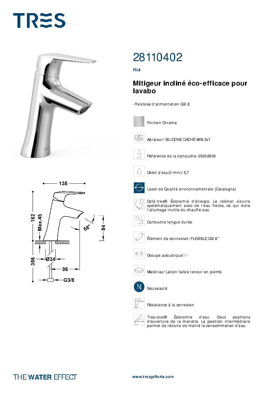 Fiche technique fournisseur