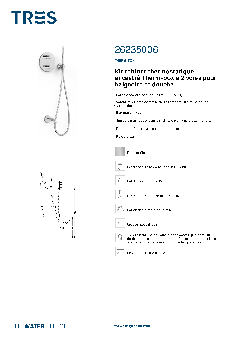 Fiche technique fournisseur
