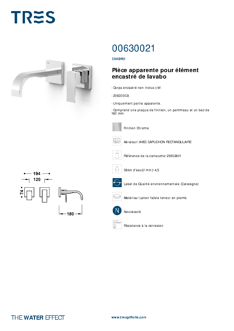 Fiche technique fournisseur