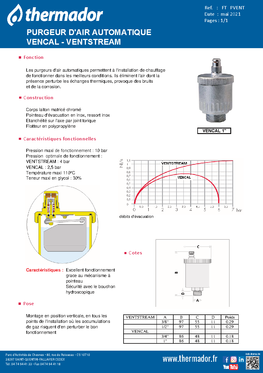 Fiche technique fournisseur