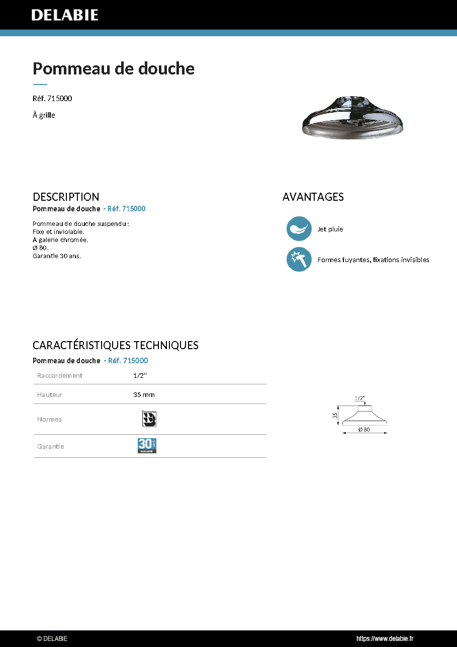 Fiche technique fournisseur
