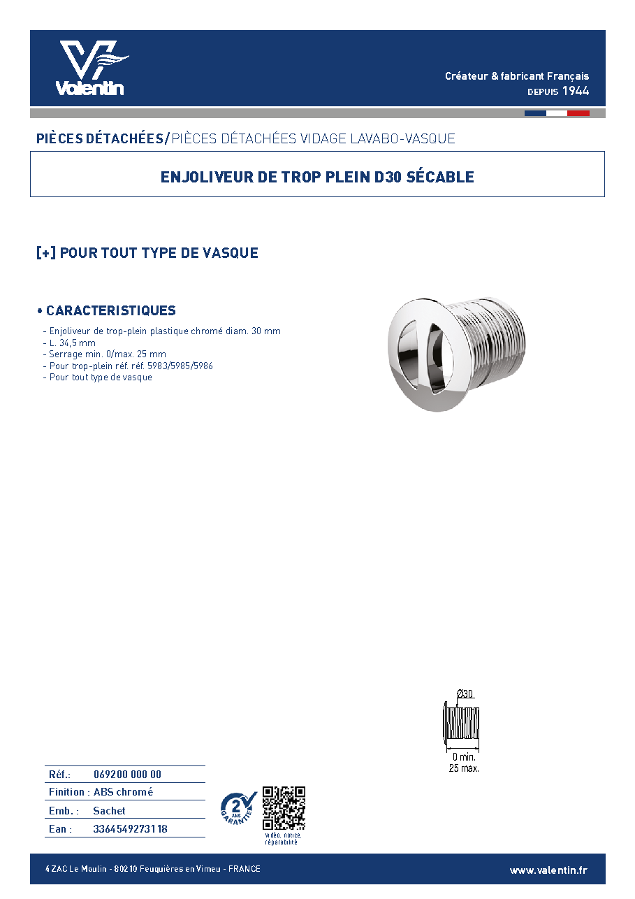 Fiche technique fournisseur