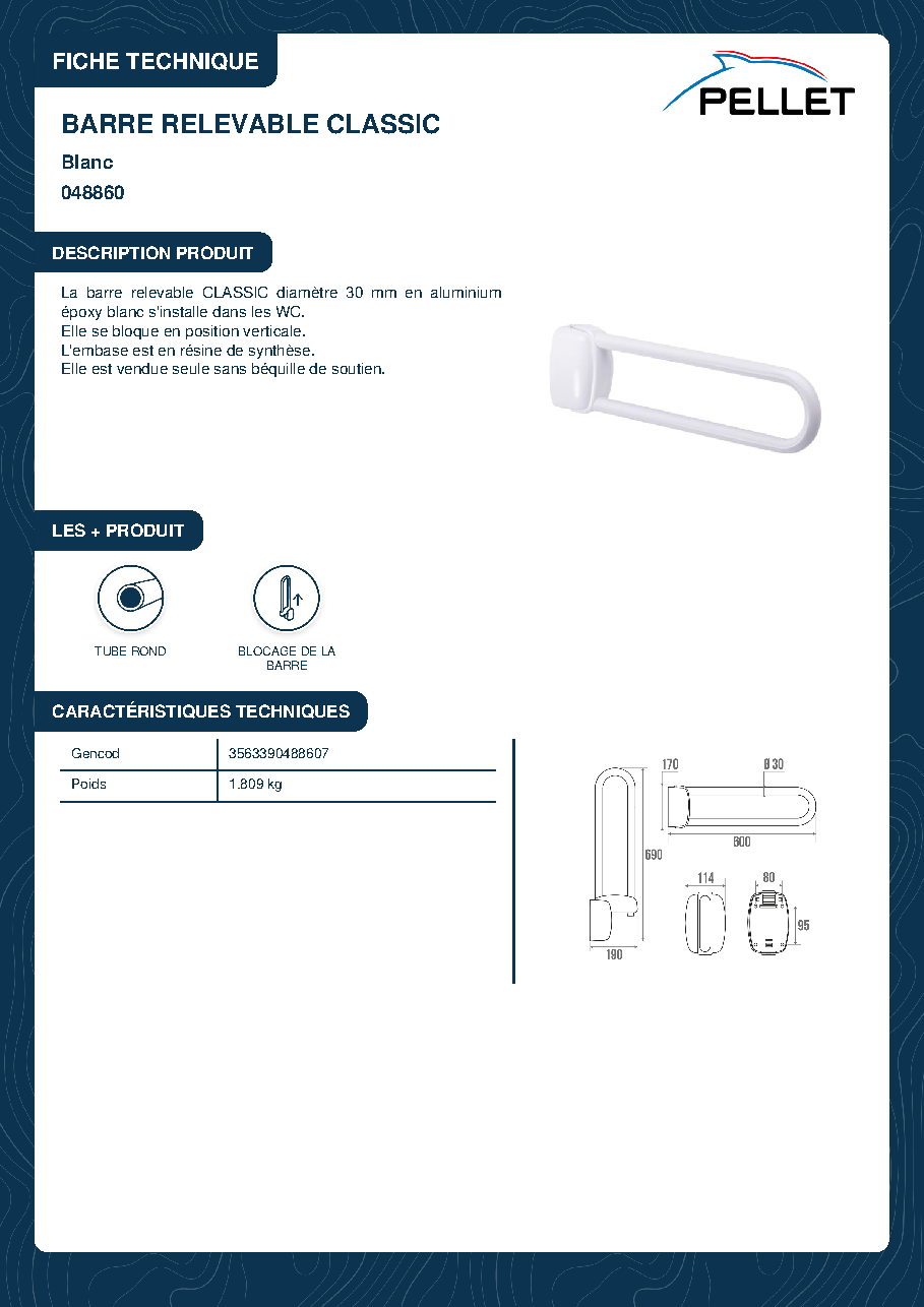 Fiche technique fournisseur