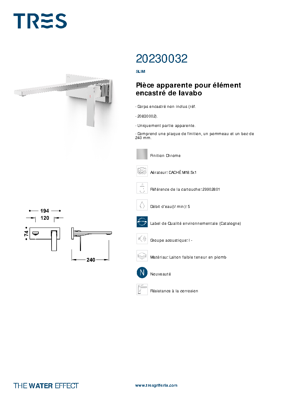 Fiche technique fournisseur
