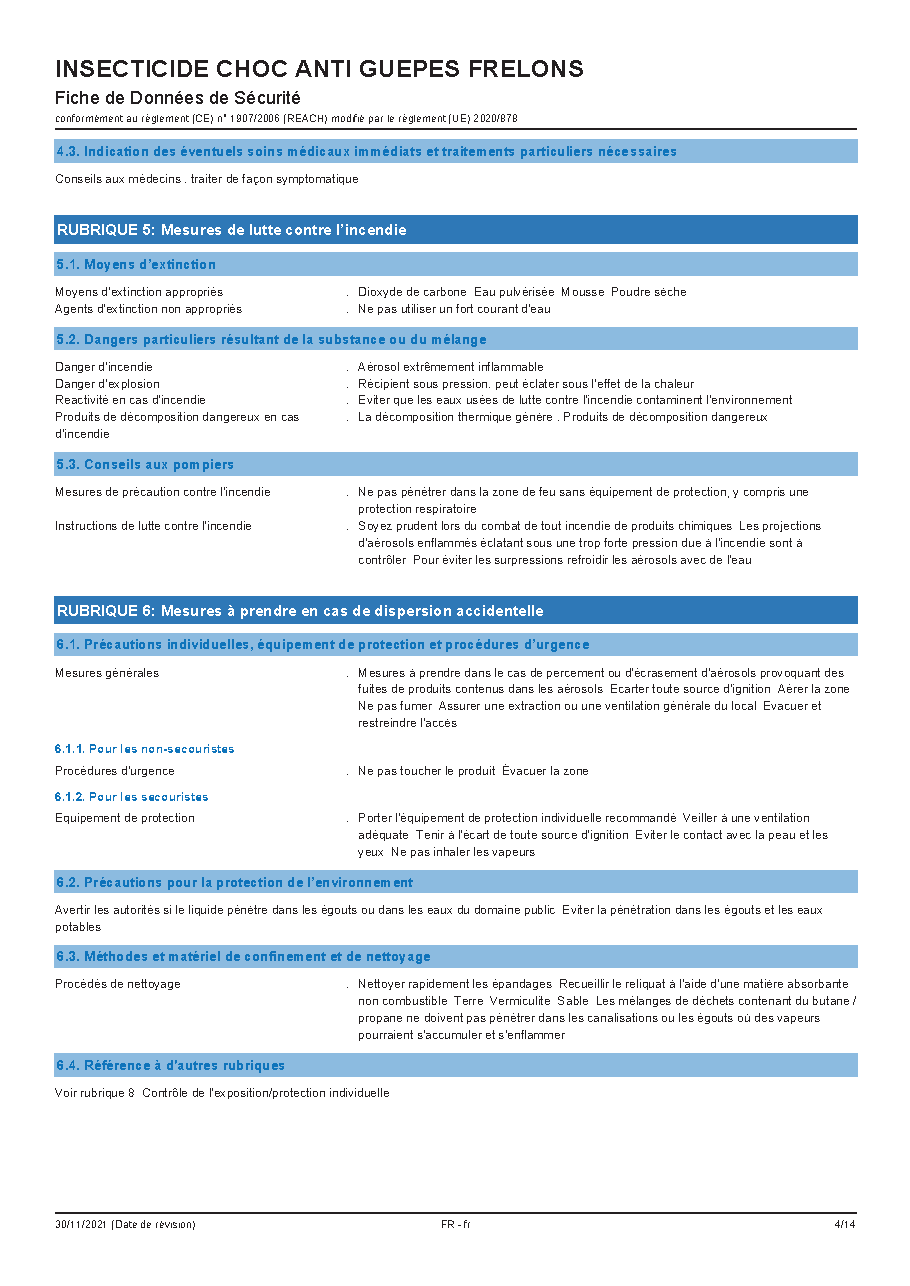 Fiche technique fournisseur