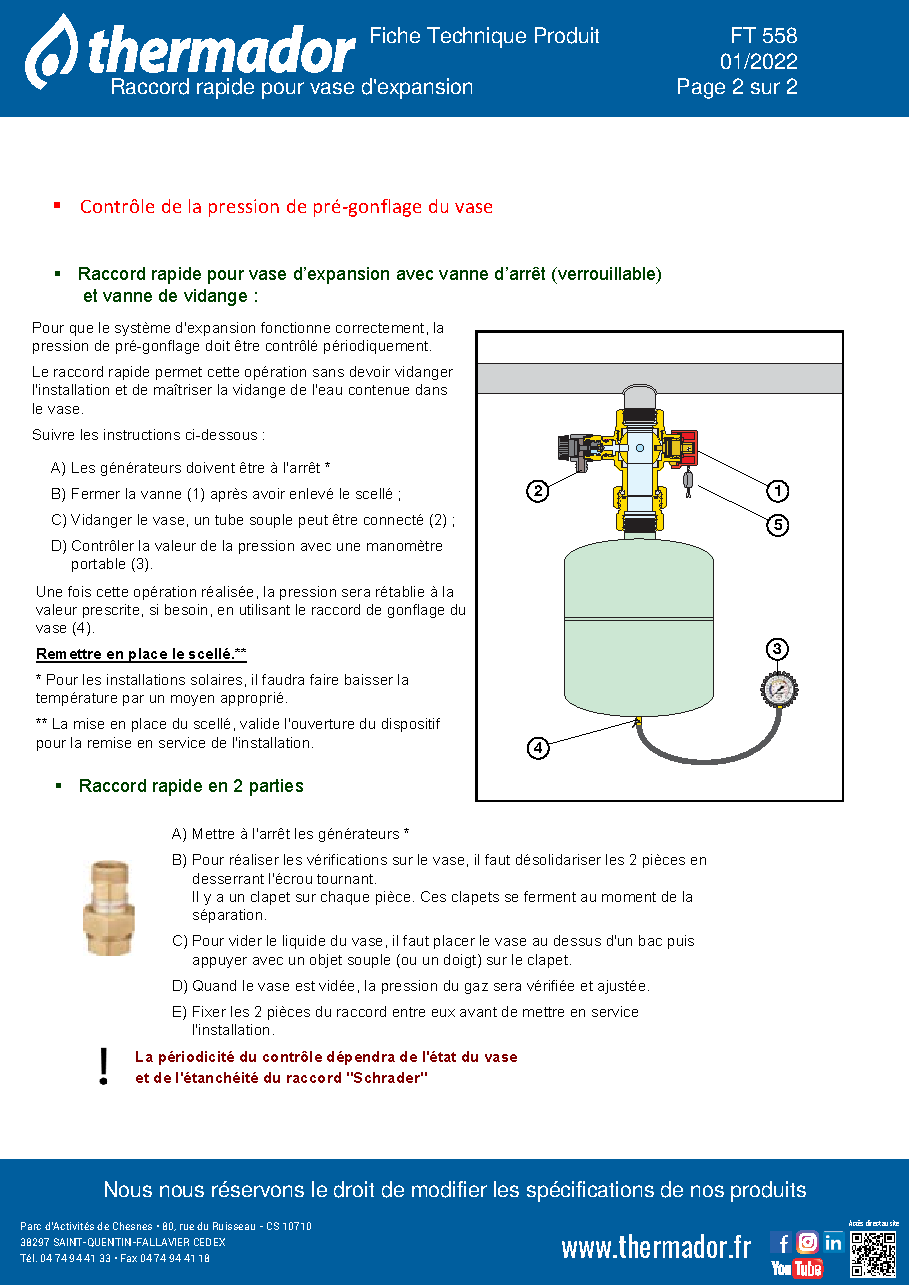 Fiche technique fournisseur