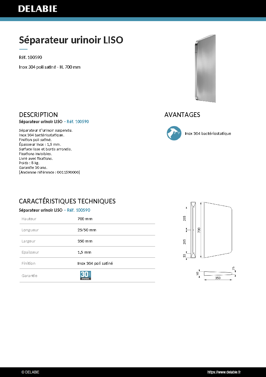 Fiche technique fournisseur