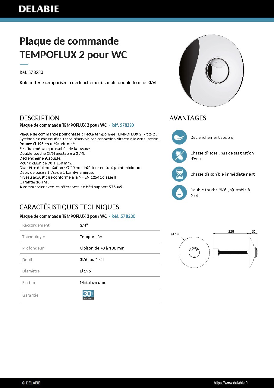 Fiche technique fournisseur