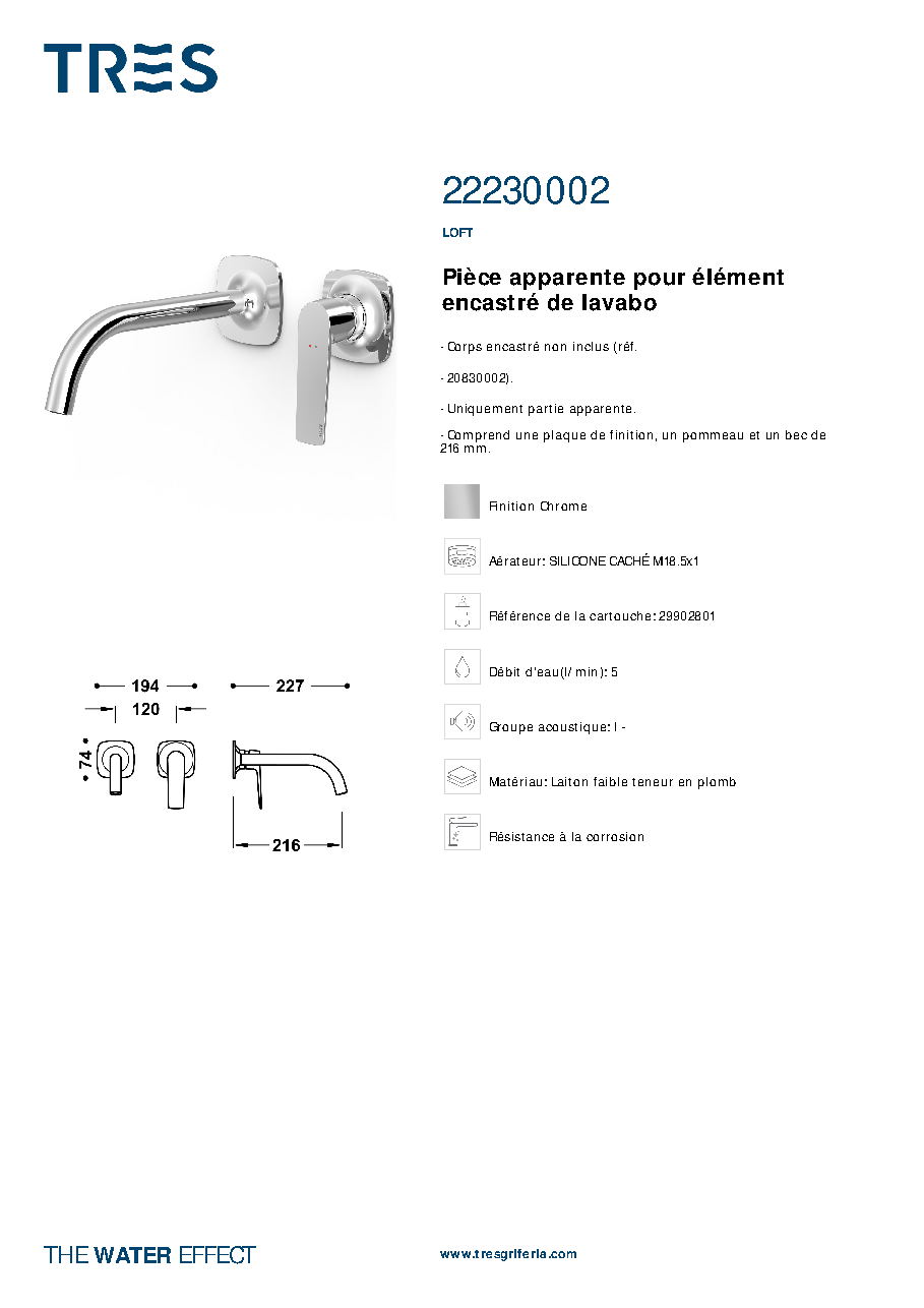 Fiche technique fournisseur