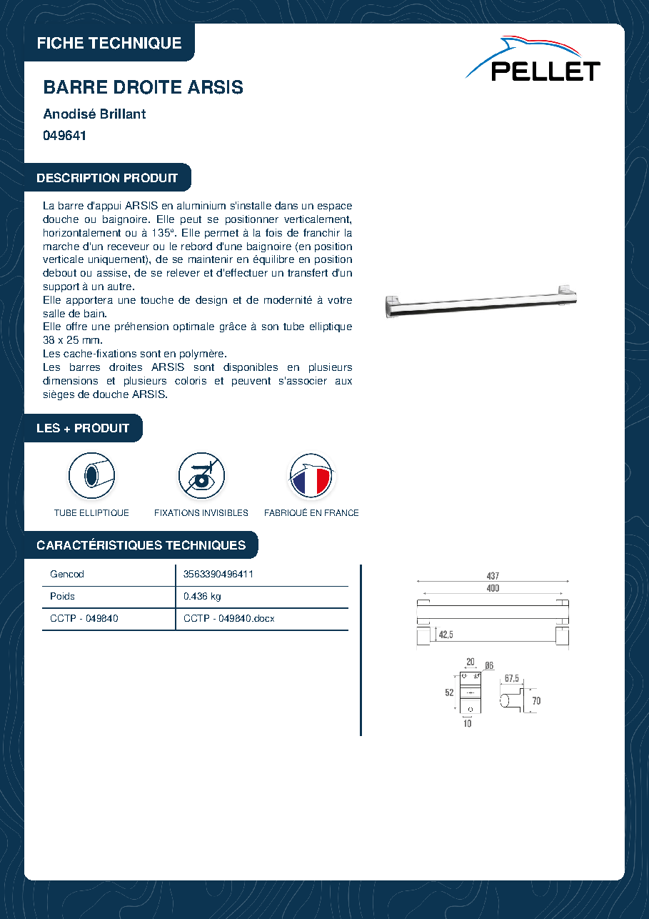 Fiche technique fournisseur