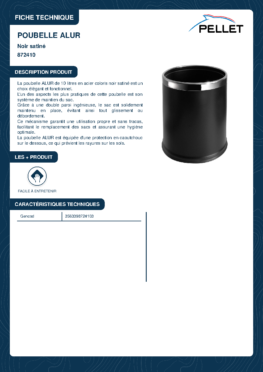 Fiche technique fournisseur