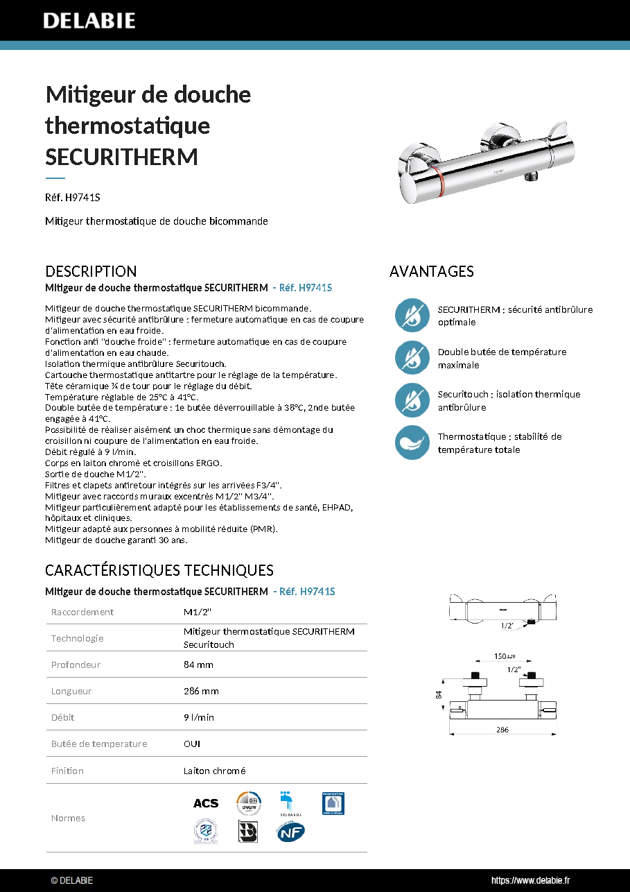 Fiche technique fournisseur