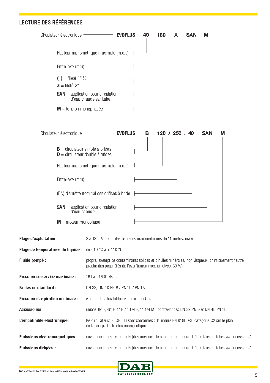 Fiche technique fournisseur
