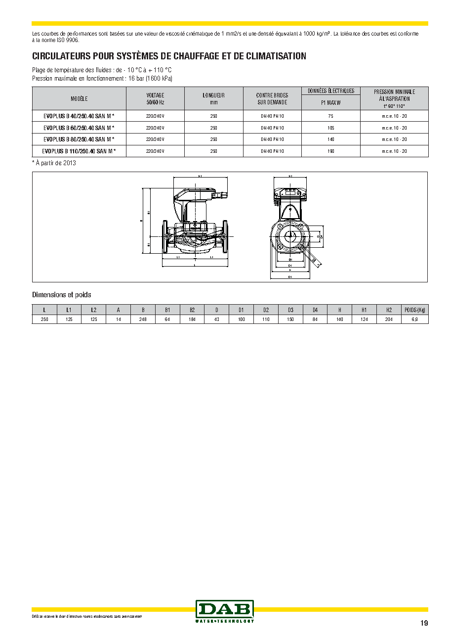 Fiche technique fournisseur