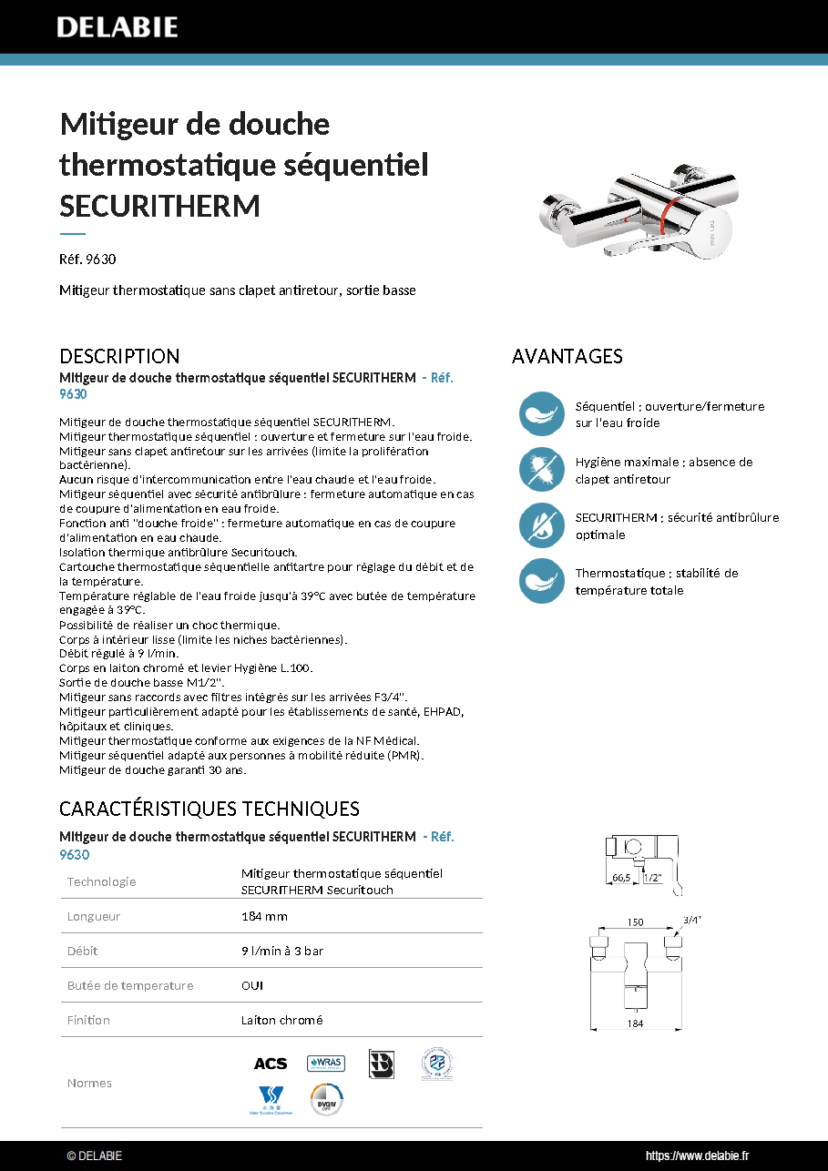 Fiche technique fournisseur