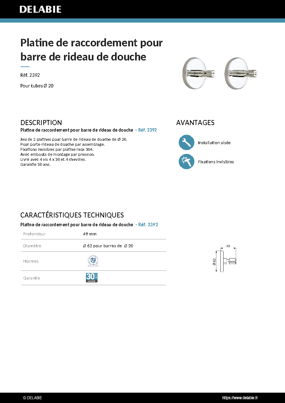 Fiche technique fournisseur
