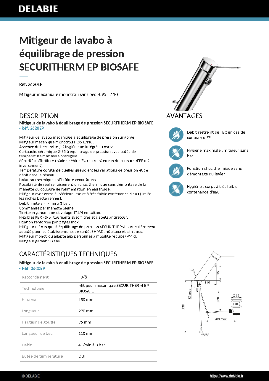 Fiche technique fournisseur
