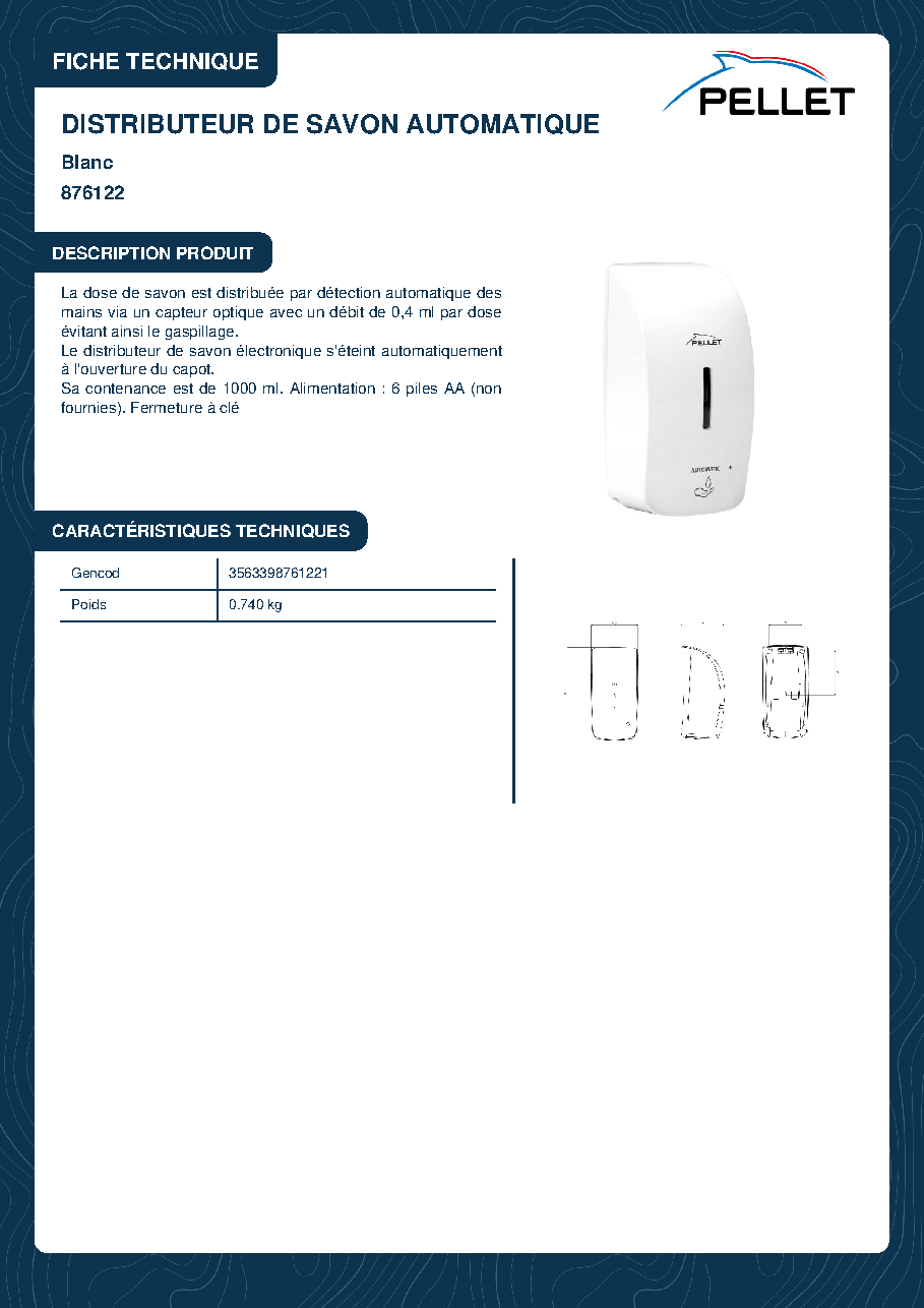 Fiche technique fournisseur