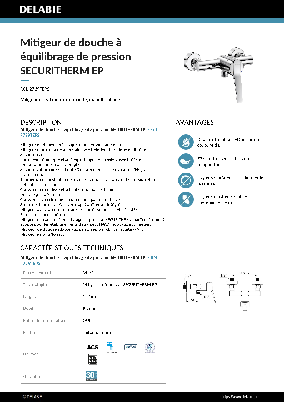 Fiche technique fournisseur