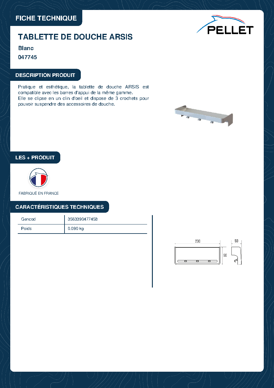 Fiche technique fournisseur