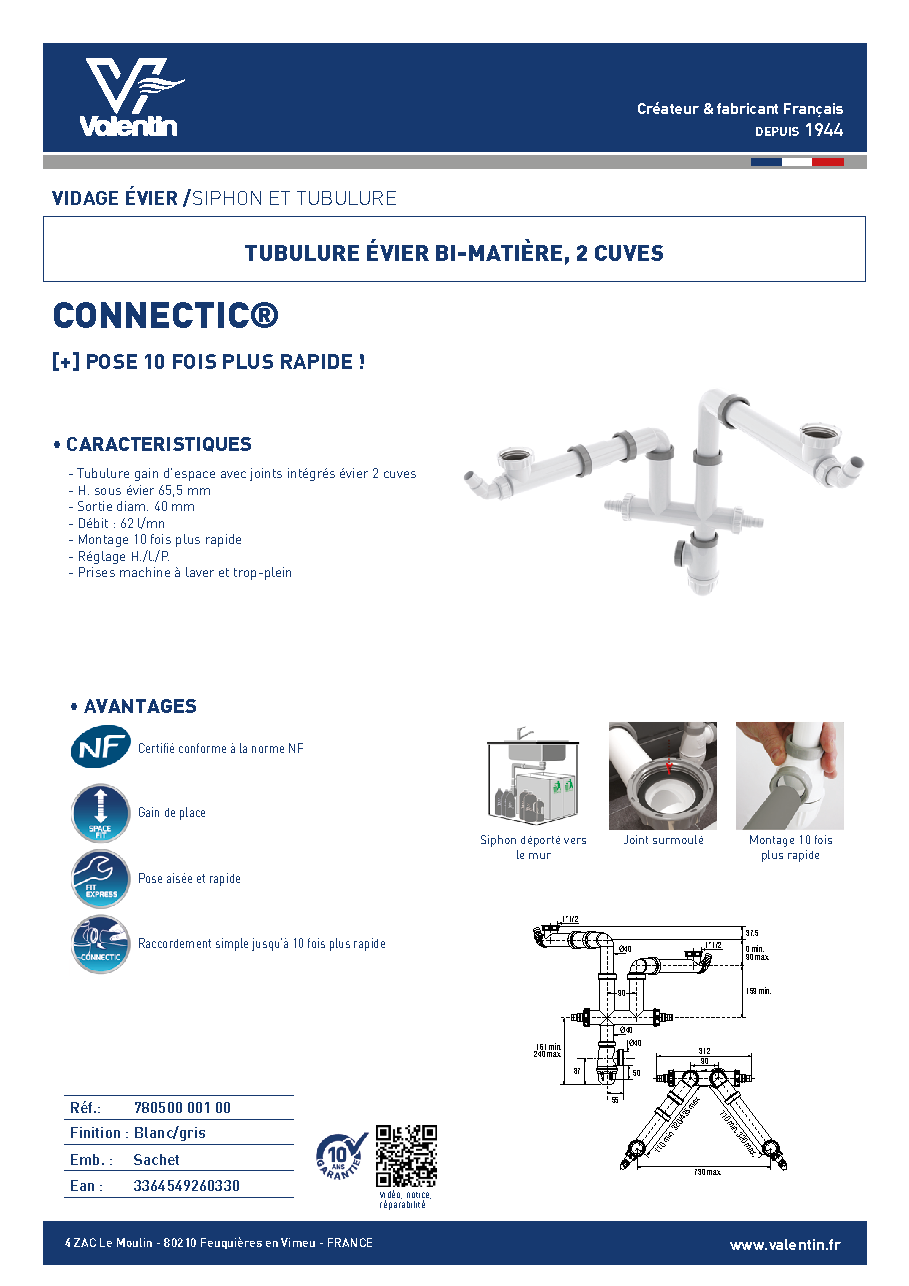 Fiche technique fournisseur