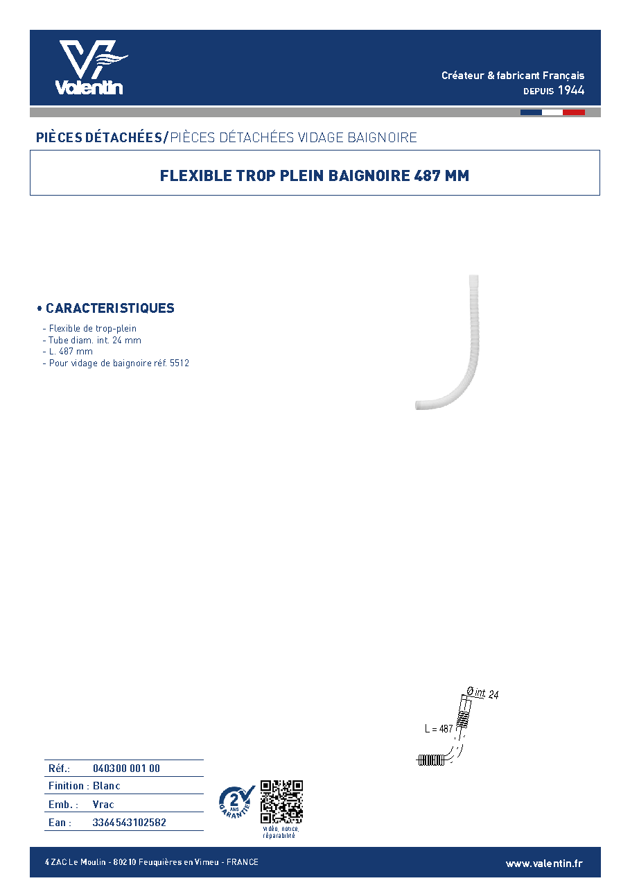 Fiche technique fournisseur