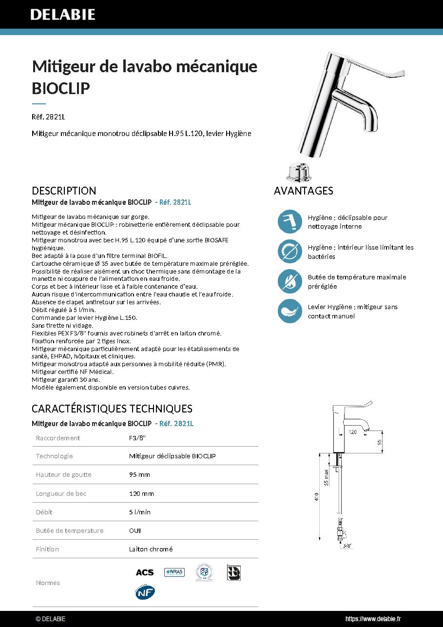 Fiche technique fournisseur