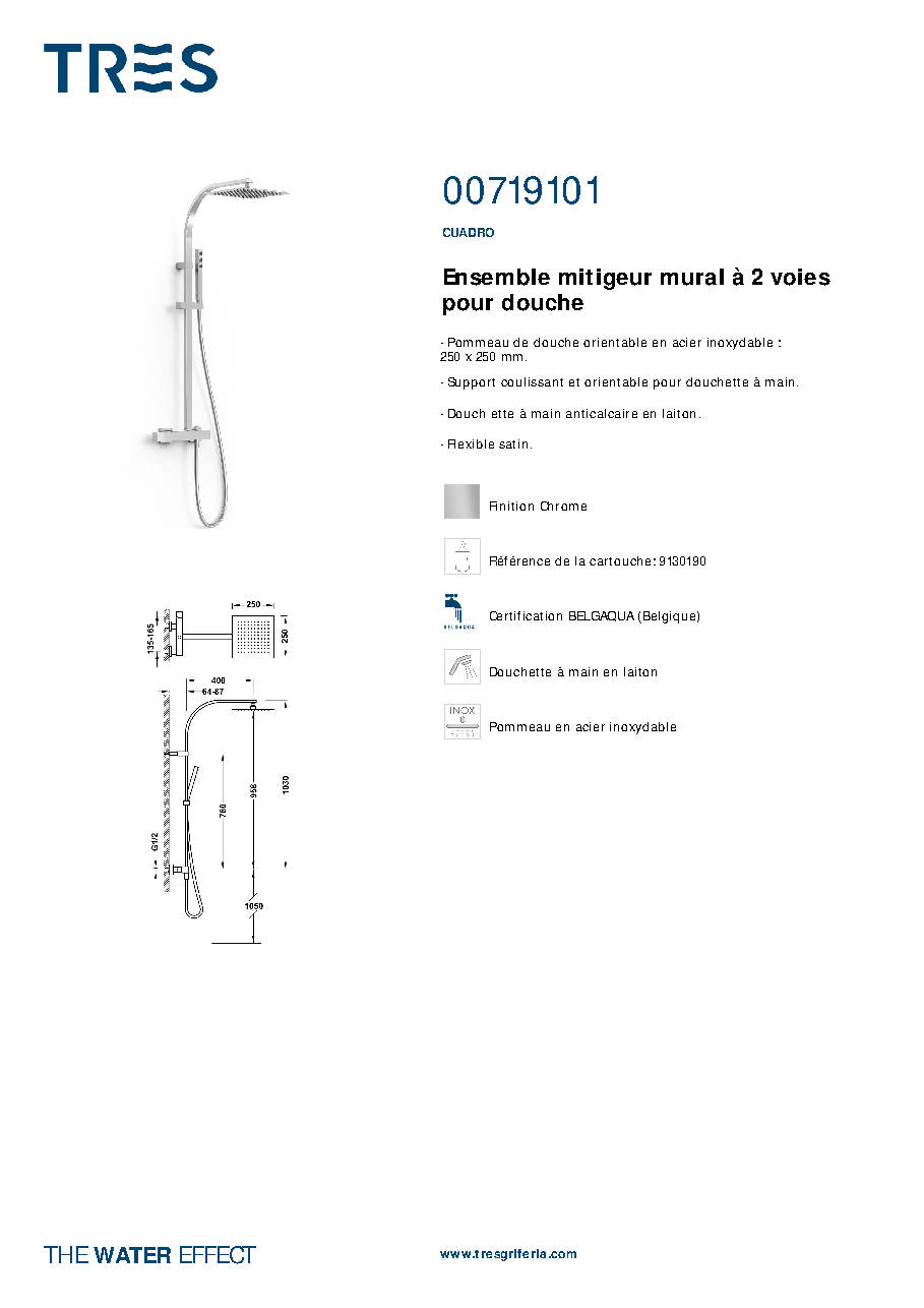 Fiche technique fournisseur