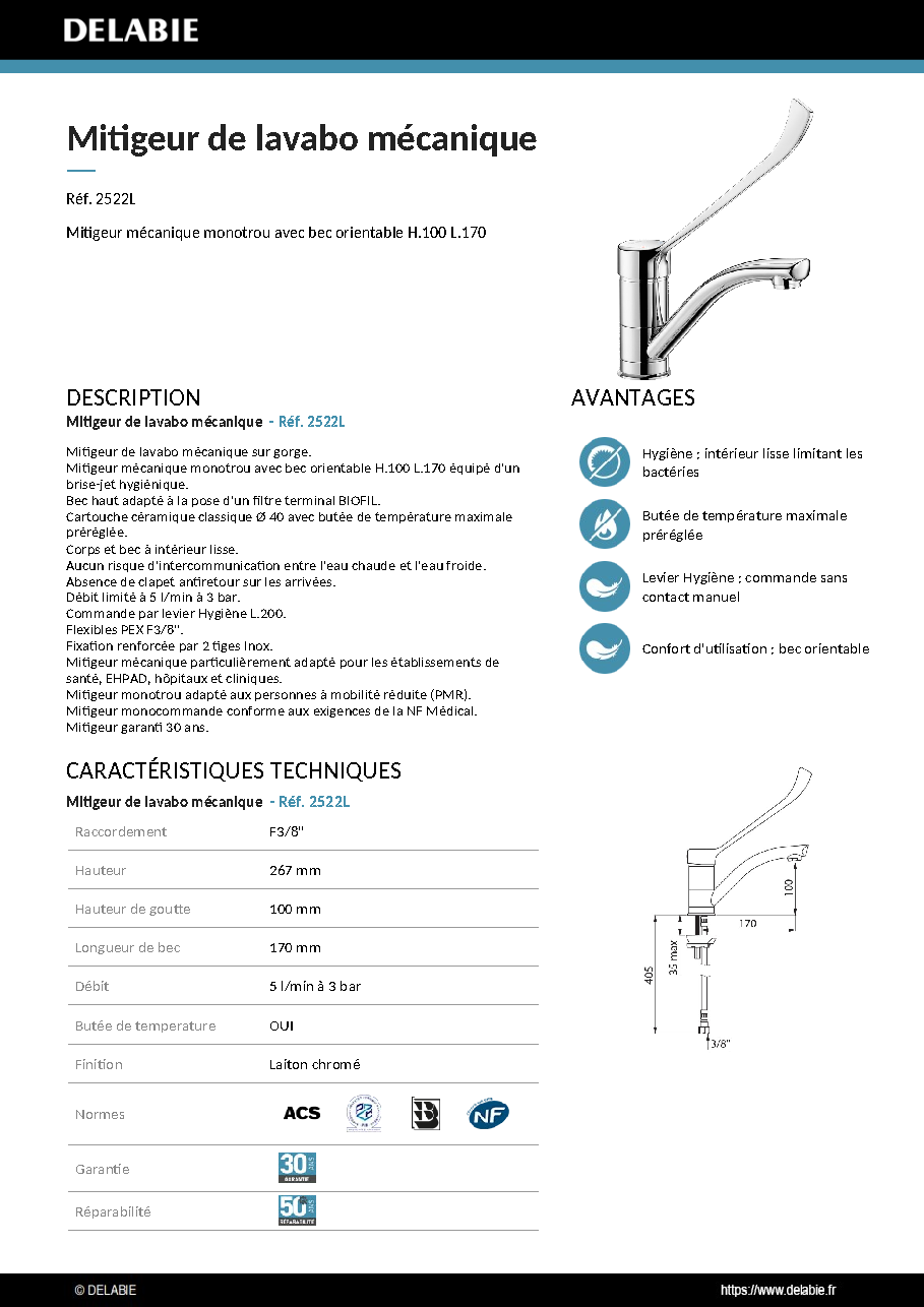 Fiche technique fournisseur