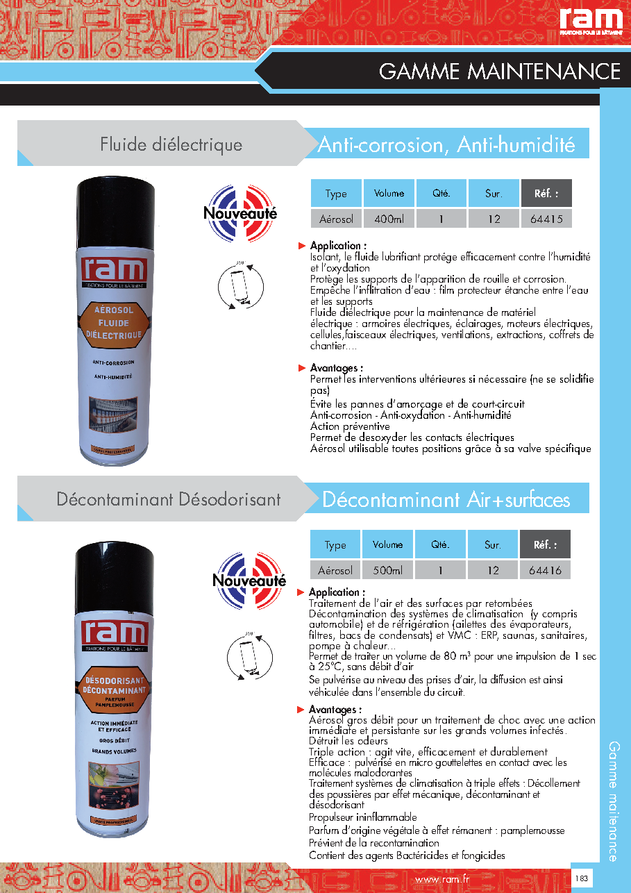 Fiche technique fournisseur