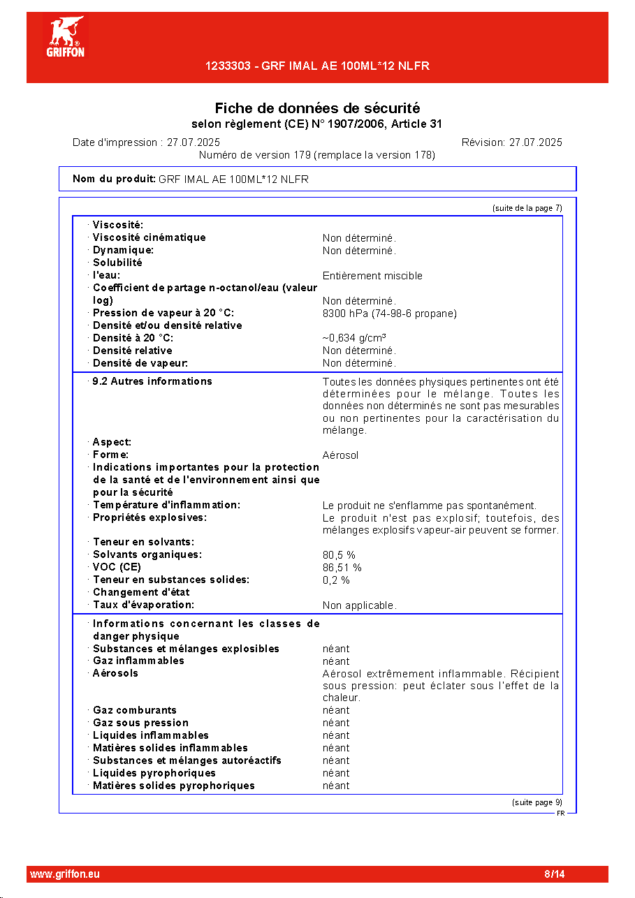 Fiche technique fournisseur