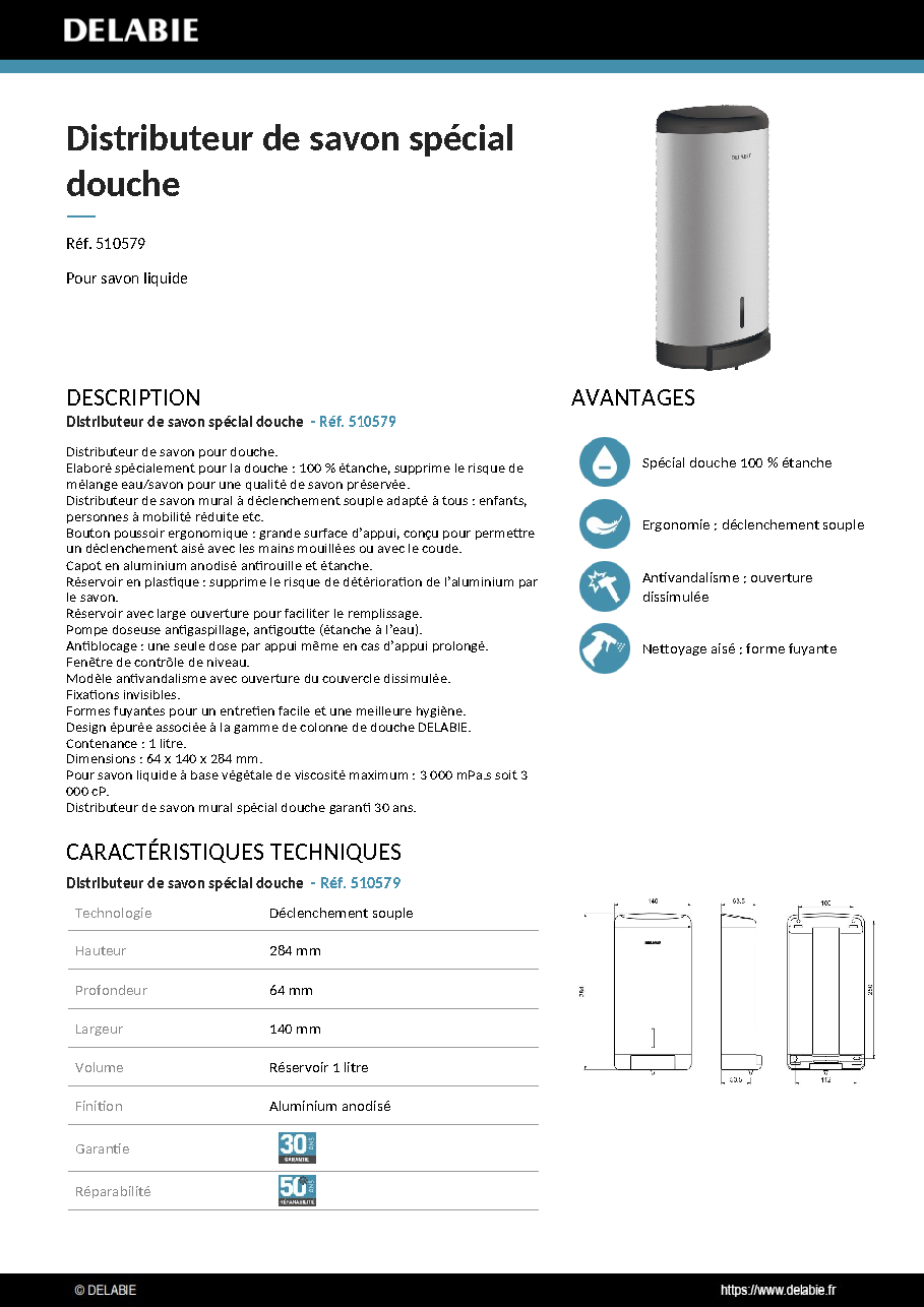 Fiche technique fournisseur
