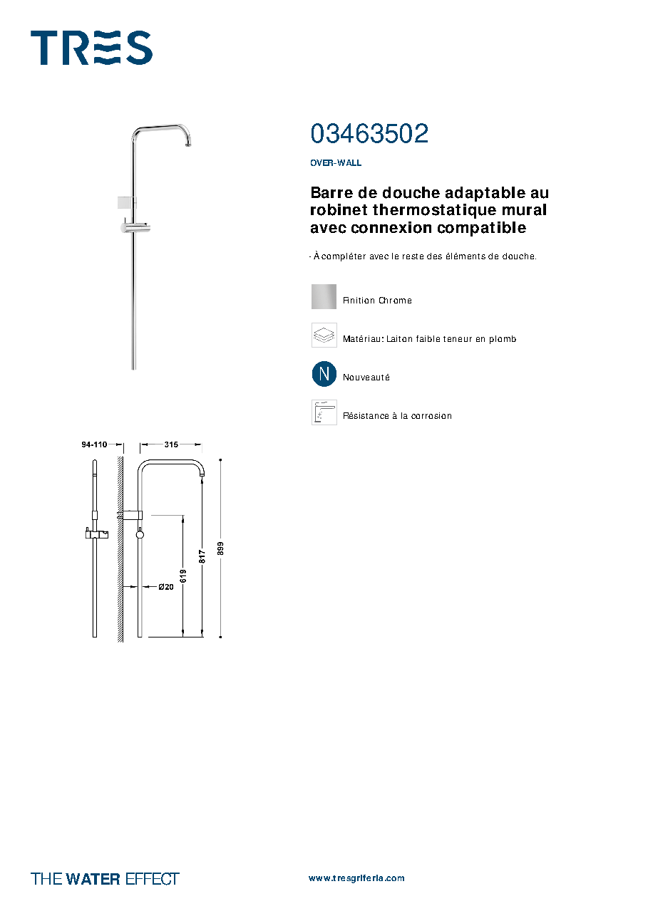 Fiche technique fournisseur