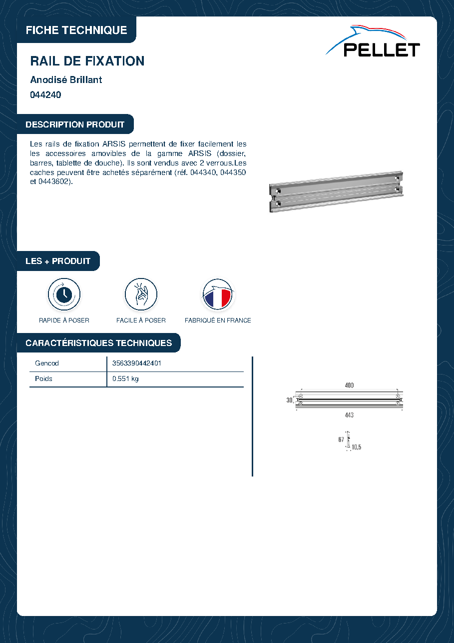 Fiche technique fournisseur
