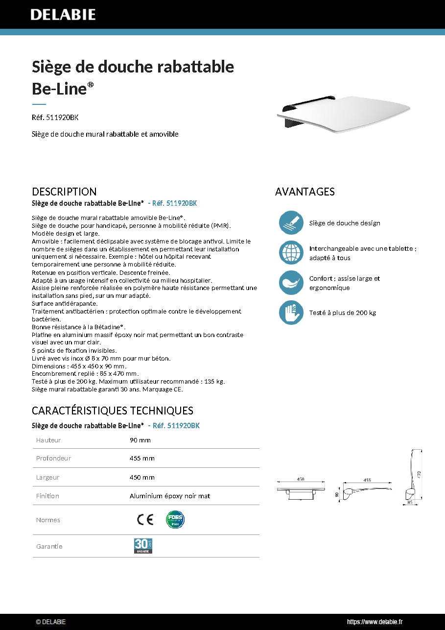 Fiche technique fournisseur