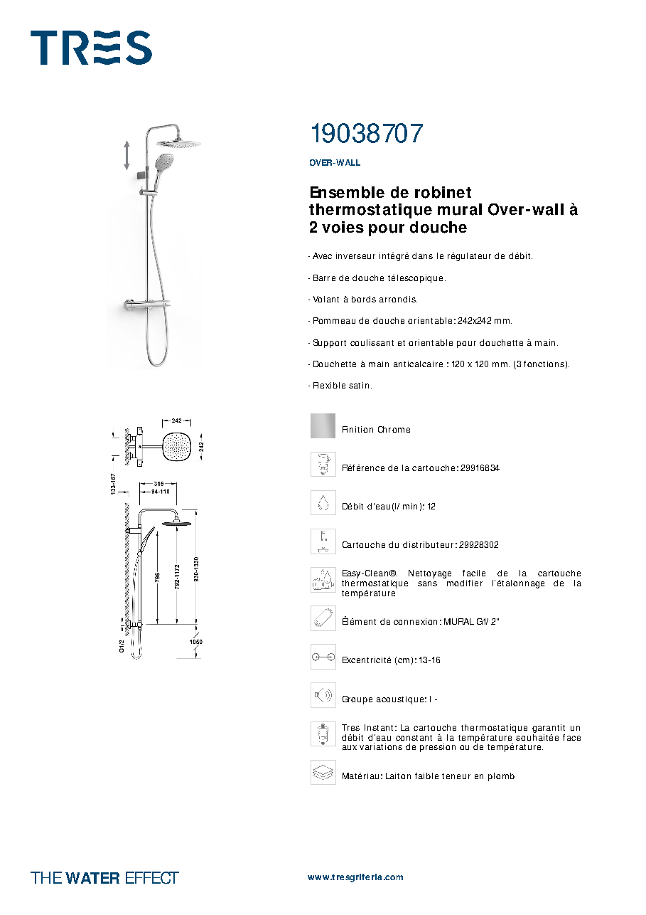 Fiche technique fournisseur