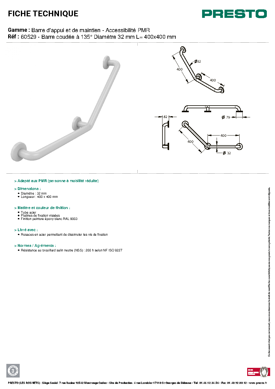 Fiche technique fournisseur