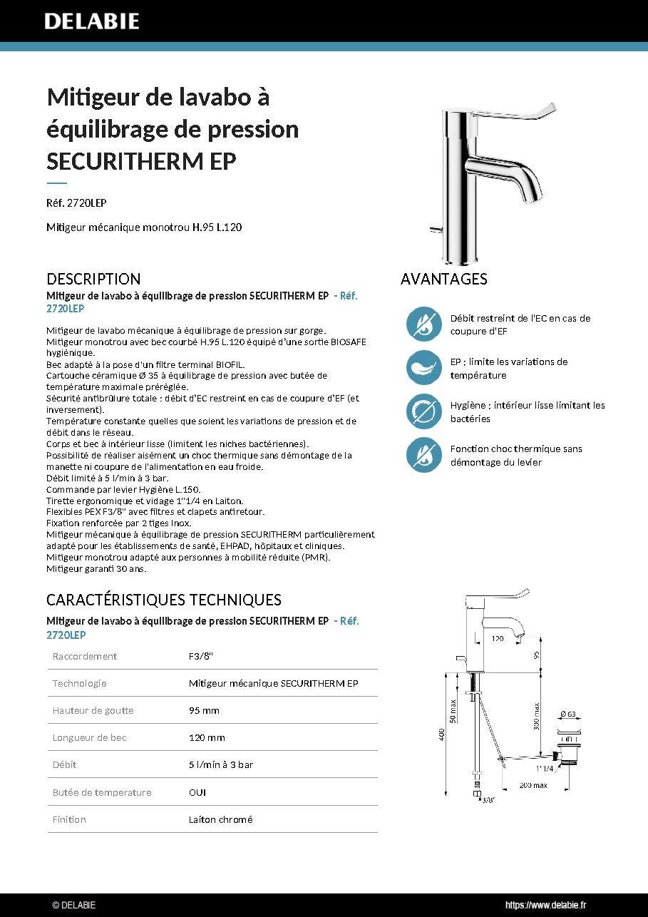 Fiche technique fournisseur