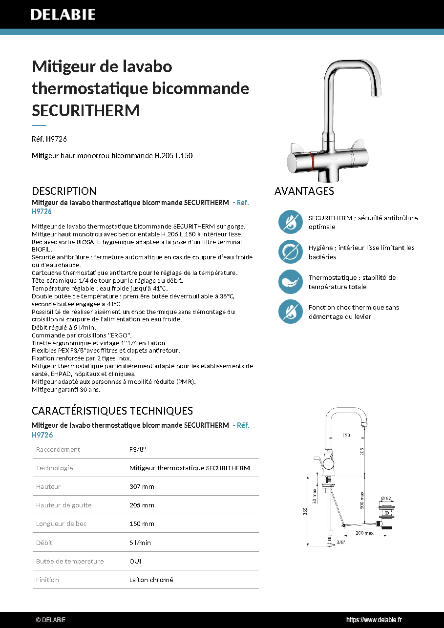 Fiche technique fournisseur