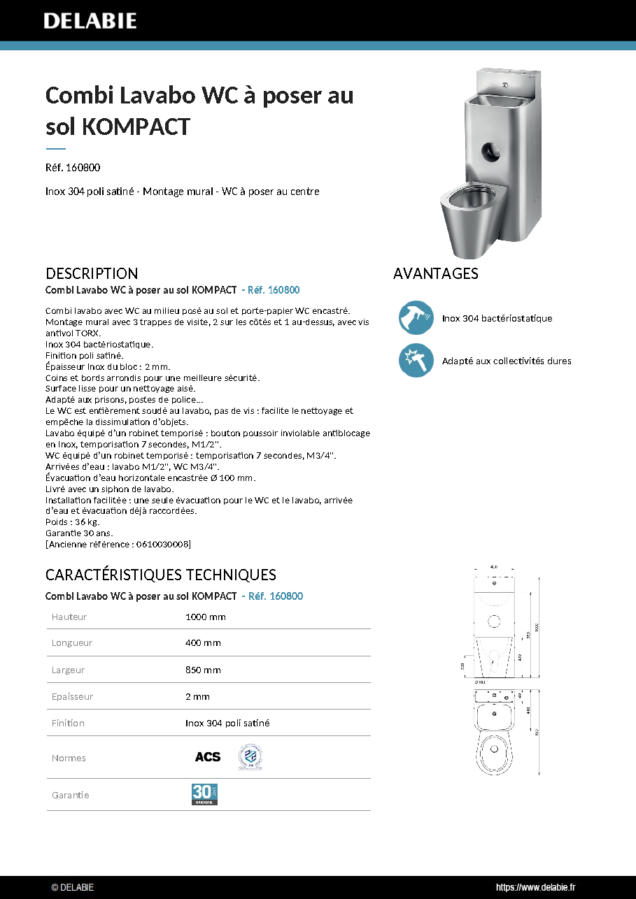 Fiche technique fournisseur
