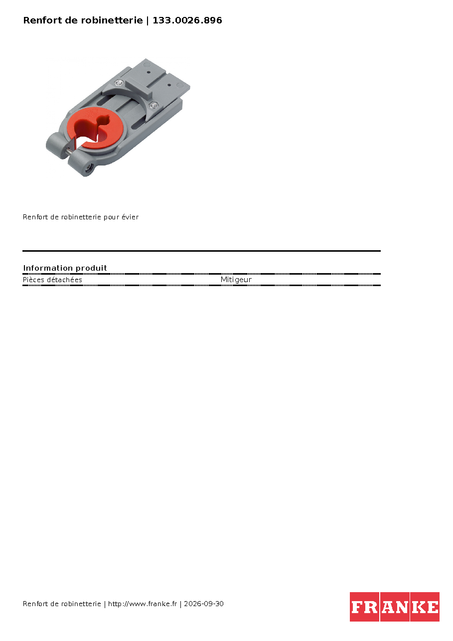 Fiche technique fournisseur