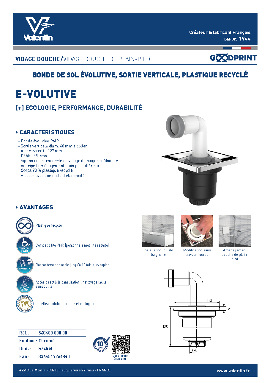 Fiche technique fournisseur