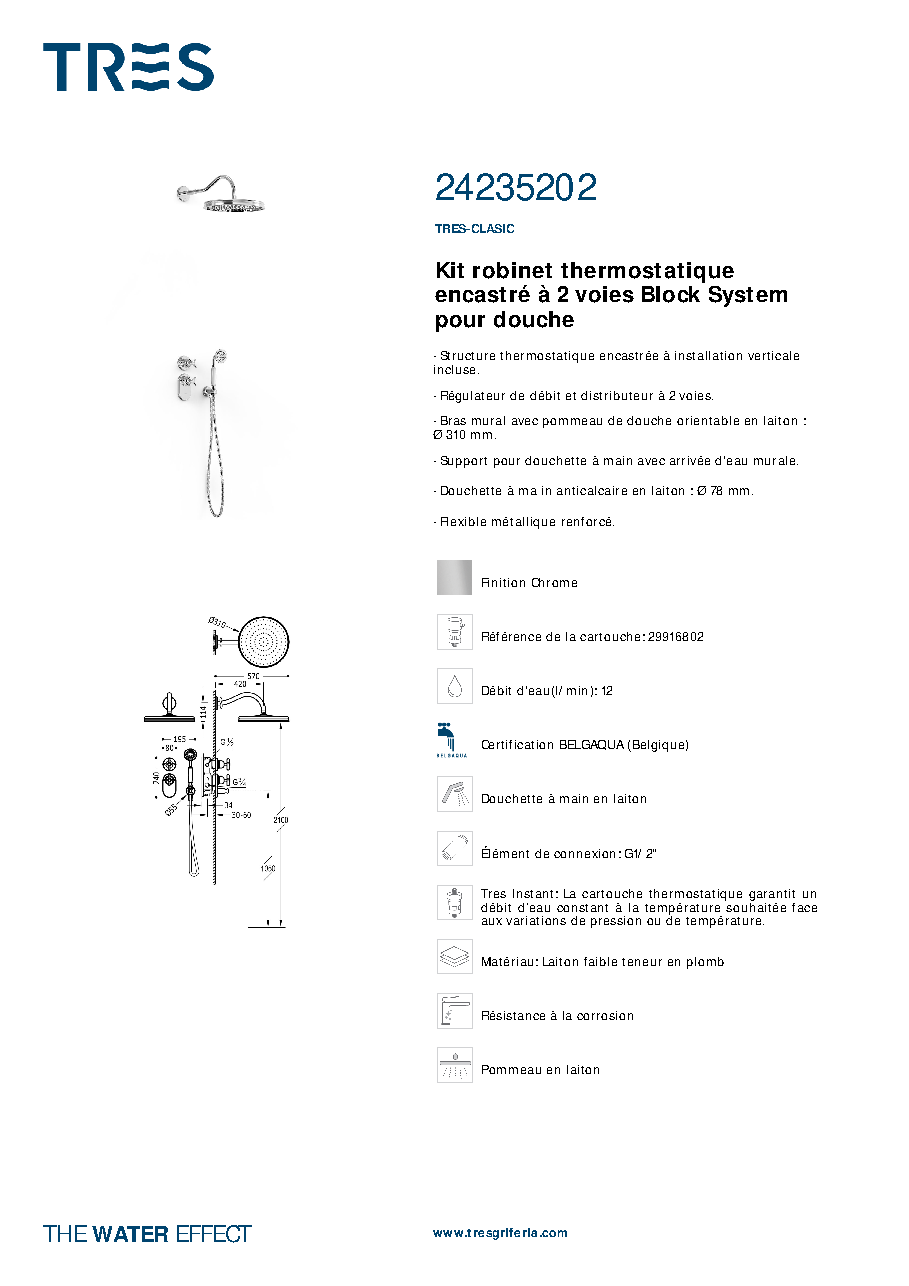 Fiche technique fournisseur
